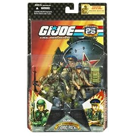 G.I. JOE Hasbro 25th Anniversary 3 3 4 Wave 4 Action Figures Comic Book 2-Pack Duke Vs. Red Star by G.I. Joe
