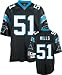 Sam Mills Black Reebok NFL Premier 1996 Throwback Carolina Panthers Jersey - X-Large