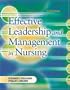 Effective Leadership and Management in Nursing (7th Edition)