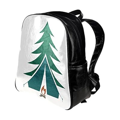 HuaT Camping Time Black Multi Pocket Backpack