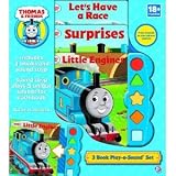 Thomas and Friends: 3 book Play-a-Sound set (Includes: 3 books and sound strip: Lets Race / Surprises / Little Engines)