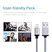 EverDigi 3 Pack 3FT iPhone Lightning Charging Cable Cord Nylon Braided 8pin to USB Charge and Sync Cable for iPhone SE/6/6s/6 plus/6s plus,5c/5s/5,iPad Air/Mini,iPod Nano/Touch, Compatible with Ios9