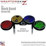 Spider Web Colors Skin by WraptorSkinz fits Rock Band Drum Set for Nintendo Wii, XBOX 360, PS2 & PS3