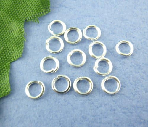Silver Plated 4mm Open Jump Rings 1500 Pieces