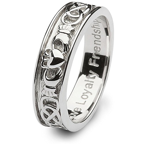 Mens Claddagh Wedding Ring SM-SD9. Made in Ireland.