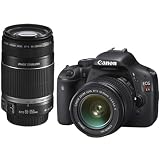 Canon EOS Rebel T2i 18 MP CMOS APS-C Digital SLR Camera with EF-S 18-55mm f/3.5-5.6 IS Lens & EF-S 55-250mm f/4.0-5.6 IS Telephoto Zoom Lens