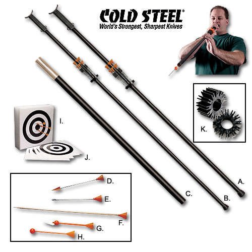 Cold Steel Big Bore Proffesional Blowgun & Darts