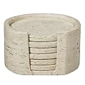 Marble Coaster Set of 6 - Ivory