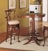 3 Pc. Jamestown Landing Deep Cherry Pub/Bistro Set with Arm Stool