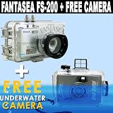 Fantasea FS-200 Underwater Camera Housing for Nikon CoolPix S-200 with DEPP Flood Insurance, Rated Down to 200'
