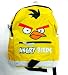 New Yellow Angry Bird Face Full Size School Backpack 16"
