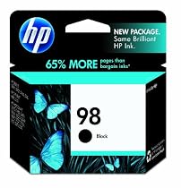Original HP 98 Black Ink Cartridge in Retail Packaging