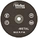 Weiler Tiger 1/4" Arbor, 1/16" Thickness, 3"Diameter, A60T Grit, Small Type 1 Reinforced Cut-Off Wheel