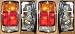 1986-1993 Mazda Pickup -- Rear Tail Lamp Light Chrome Trim, replaces OEM UB4089669, UB4089664 Interchange 166-58184AL, 166-58184AR Partslink MA2800103, MA2801103