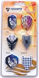 Triumph 6 Set Pack of Assorted Dart Flights (18 Total Flights)