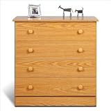 Prepac 4 Drawer Chest in Oak Finish