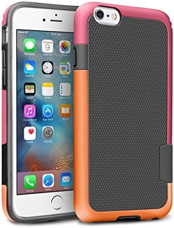 iPhone 6S Plus Case, Viitop iPhone 6 Plus/6S Plus 5.5 INCH Case Best Impact Shockproof Defender Ultra Hybrid Dual Slim Cover Soft TPU w/ Bumper Sheild [Orange/Ross]