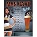 Man Cave Rules Tin Sign - 13x16