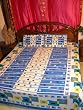 Cotton Bedspread-3p Blue White Floral Cotton India Bedspread Coverlet Throw King Newage