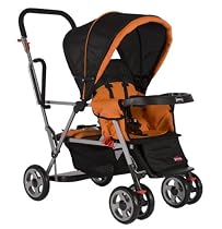 Joovy Caboose Stand-On Tandem Stroller Orange