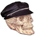Classic Biker Cap with Chain OSFA