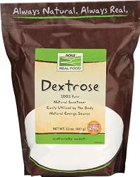 NOW Foods Dextrose Natural Sweetener 100% Pure, 32 Ounce Bags (Pack of 8)