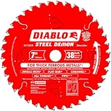 Freud D0738FM Diablo Steel Demon Ferrous Cutting Saw Blade 7-Inch/180 mm by 38t 20 mm arbor