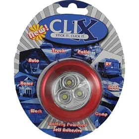 Vision X HIL-CLIXR Clix Red Battery Powered LED 3-Pod Light