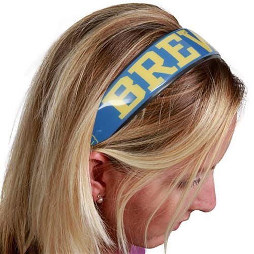 Milwaukee Brewers Ladies Navy Blue Large Domed Headband