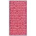 Cosmo Cricket Tiny Text Stickers, Pink Punch, 34 Stickers, Pink and White, COS68300