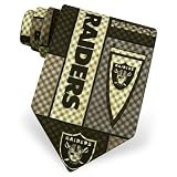 NFL Oakland Raiders Plaid Tie by NFL - Black Polyester - B0009IC8WG