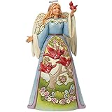 Department 56 Jim Shore Heartwood Creek Angel with Cardinal Figurine, 9.5"