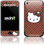 Skinit Protective Skin for iPhone 3G, iPhone 3GS, iPhone (Hello Kitty Face-Red Plaid)