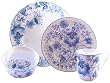 222 FIFTH Ionia 16-Piece Round Dinnerware Set, Service for 4