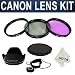 Essential Filter Accessory Kit for CANON Rebel (XT XTi XSi T1i T2i T3 T3i), CANON EOS (1100D 600D 550D 500D 450D 400D 350D 300D), Includes: 58mm Lens Hood + Filter Kit (UV, Polarizing, Fluorescent) + 58mm Lens Cap + Cap Keeper + 1 Premium Goja Microfiber Cleaning Cloth