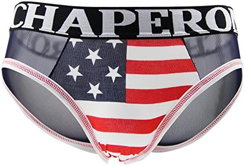 Chaperone Boys The United States Breathable Nice Underwear Briefs - Blue XL