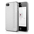elago S4 Breathe2 Case for iPhone 4/4S - SF Metalic Silver + HD Professional Extreme Clear film