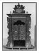 Historic Print (XL): Carved wood confessional from Spanish colonial period, Paraguay