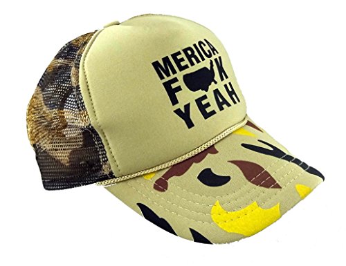 Funny Guy Mugs 'Merica F*ck Yeah Trucker Hats