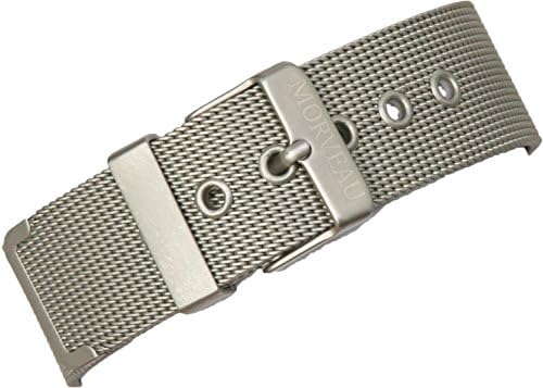Morveau Stainless Steel Metal Mesh Watch Band 20mm for Men and Women