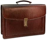 Review Jack Georges  / Jack Georges Belting Double Gusset Flap Over w/ Combo Lock Leather Business Cases
