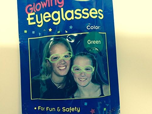 Funlight Lightstick Glowing Eyeglasses Green 1 Pair Glow in the Dark