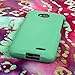 LG Optimus L70 / Exceed 2 / Realm Case, MPERO SNAPZ Series Rubberized Case for LG Optimus L70 / Exceed 2 / Realm - Mint Green