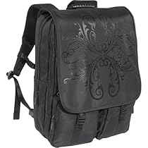 Laurex Laptop Backpack fits up to 17" Laptop (Black Bloom)
