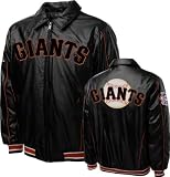 San Francisco Giants Faux Leather Full-Zip Varsity Jacket