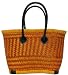 Natural Straw / Beach / Shopper / Tote Bag Medium Yellow 18"x12"x10"