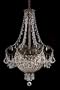 Paris Flea Crystal Pendant, 26"Hx18"W, ENGLISH BRONZE