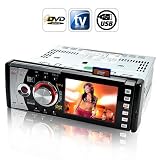 Goliath Indash Car DVD Player (1DIN + Detachable Front Hinge Panel) 