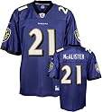 Chris McAlister Jersey: Reebok Purple Replica #21 Baltimore Ravens Jersey