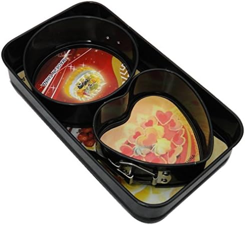 Magcial Home 1 Set Heart-shaped/Square/Round Cake Mould Bakeware Carbon Steel Cake Baking Bakeware Mould cake form to bake Bottom activities